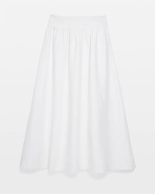 A-Line Linen Skirt | Teal